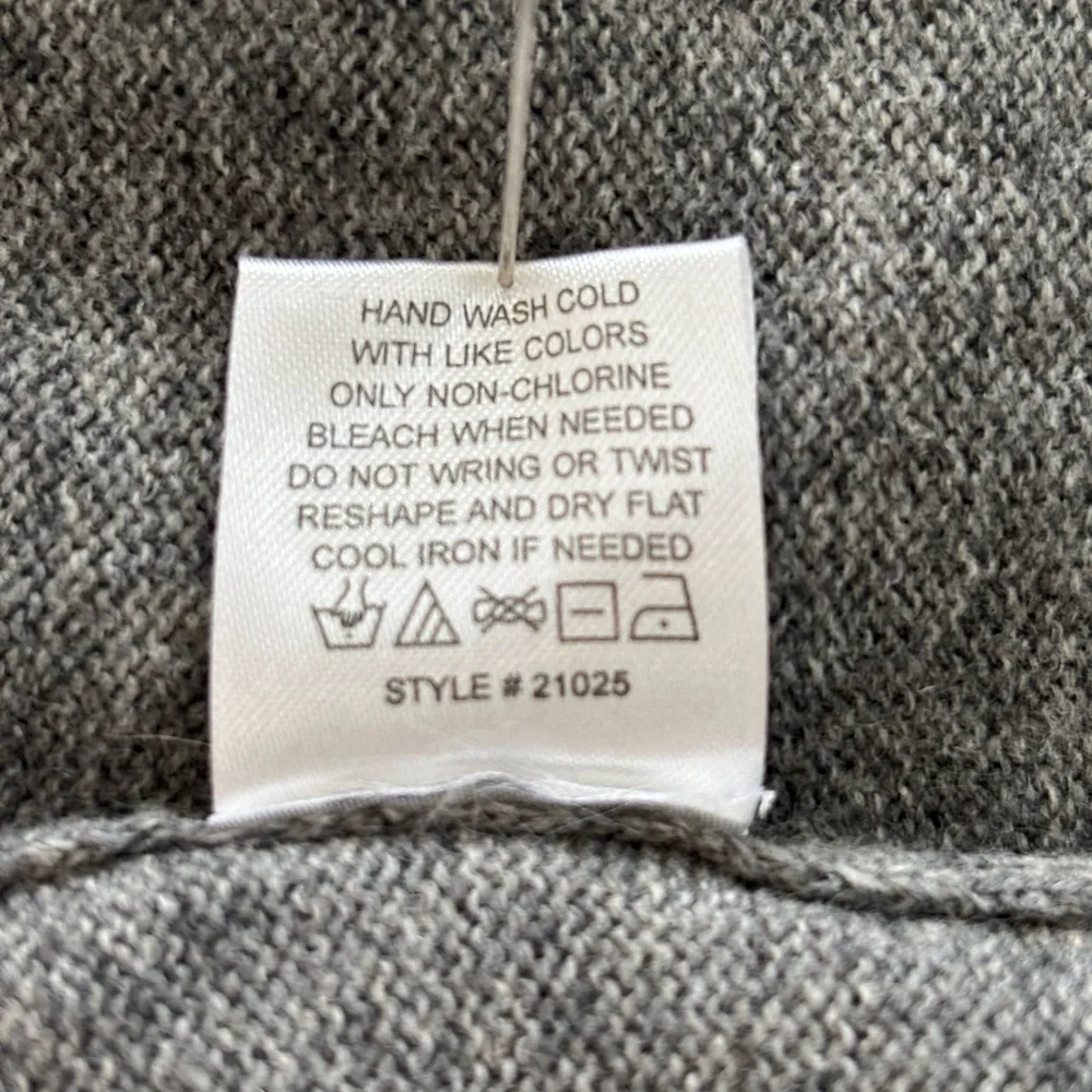 Anthropologie - One Girl Who… Embellished Cardigan NWT Gray Cotton Cashmere M